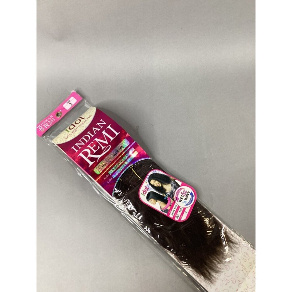 10s Idol Indian Remi #2 Darkest Brown Ripple Deep Wet&Wavy 100% Human Hair Exten